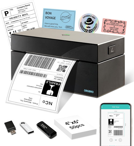 Orgbro shipping label printer - shipping,