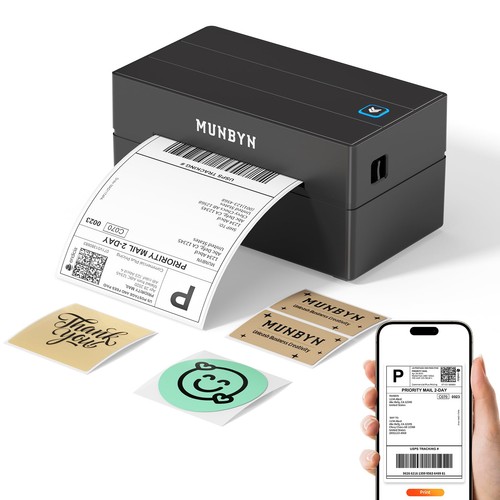 Munbyn shipping label printer - label,